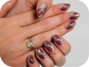 nail-art-hiver-damier